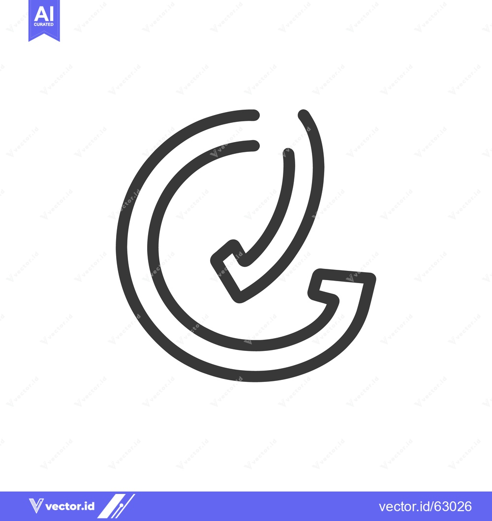 Premium Vector of An abstract graphic illustration depicting two circular curved arrows