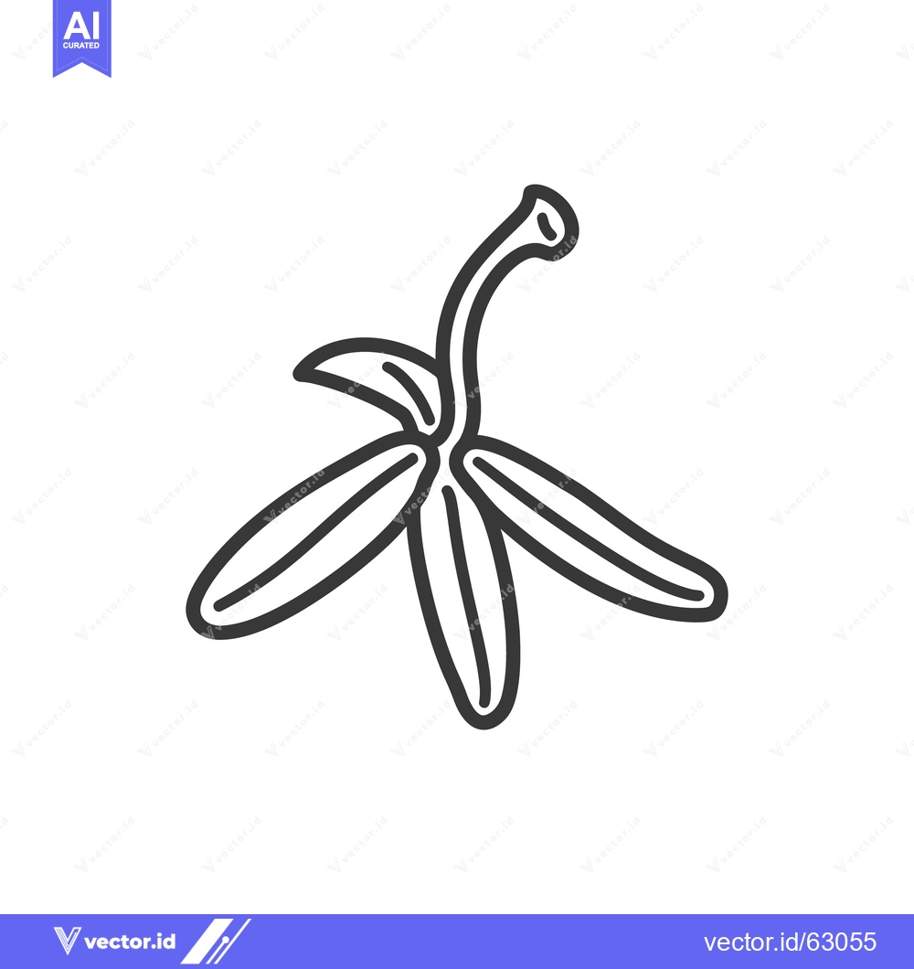 Premium Vector dari Simple outlined illustration of a peeled banana peel on white
