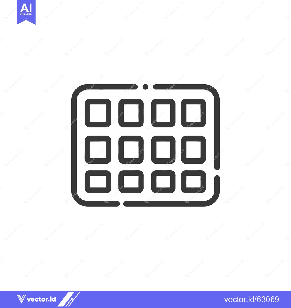 Premium Vector dari A simple illustration of a grid with square cells arranged neatly