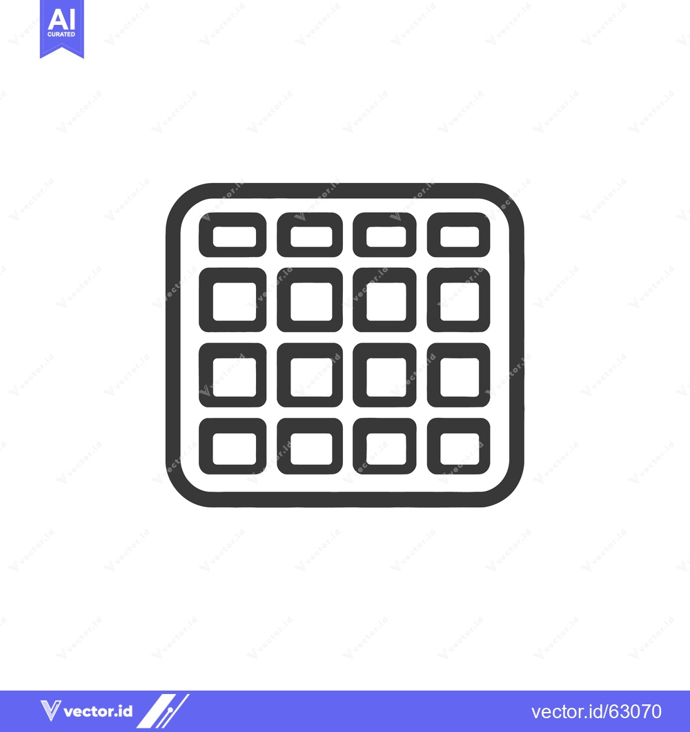 Premium Vector of A simple illustration featuring a square grid of rectangular boxes