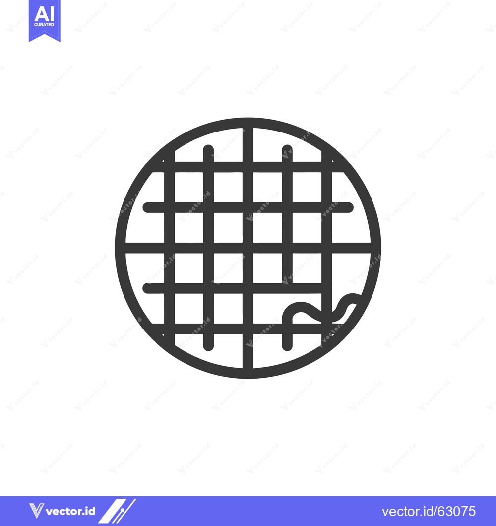Premium Vector dari The simple graphic image depicts a wireframe globe illustration