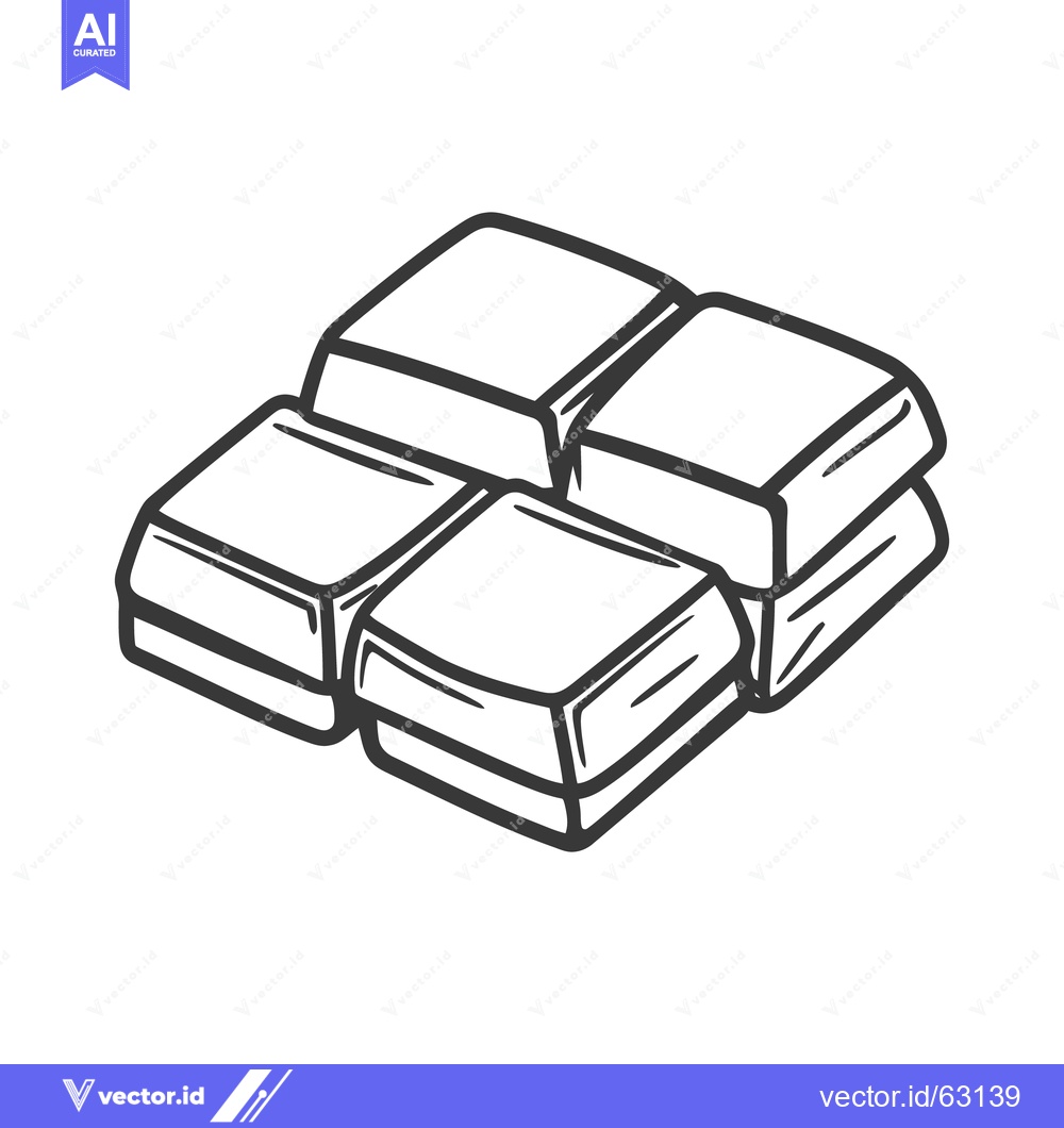 Premium Vector dari Four Square Shaped Objects Stacked Together In a Close View