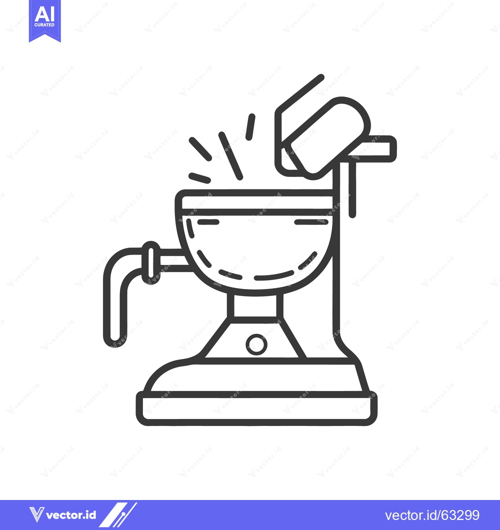 Premium Vector dari An illustration of a device pressing something into a bowl