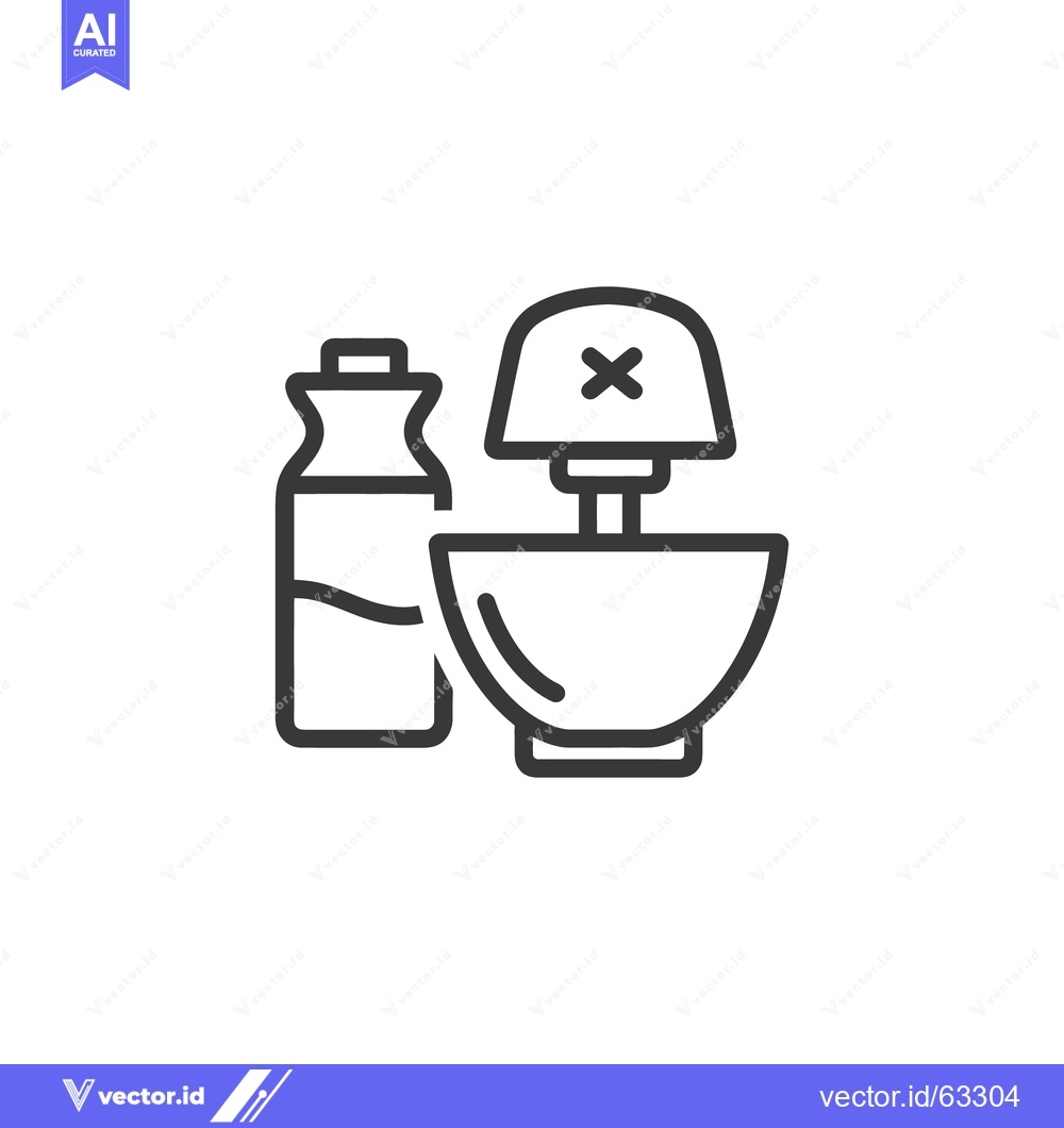 Premium Vector dari Minimalist Icon of Essential Oil Diffuser and Bottle