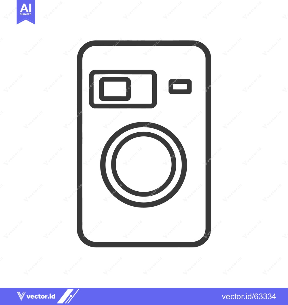 Premium Vector of Minimalist Washing Machine Icon: Clean Line Art Laundry Appliance Symb