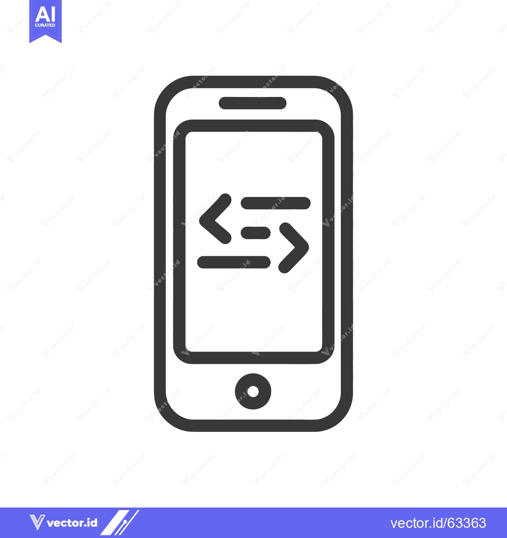 Premium Vector dari Mobile App Development Icon: Smartphone with Code Symbol