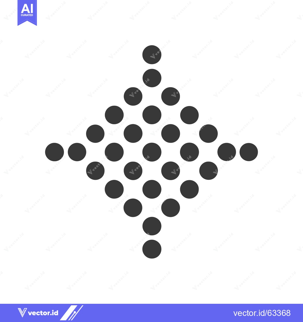 Premium Vector of Geometric Diamond Pattern Formed by Symmetrical Black Circles on White