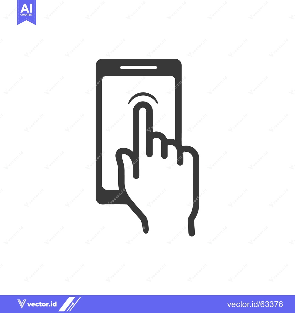 Premium Vector dari Smartphone Touchscreen Interaction: Finger Tapping Mobile Device Inter