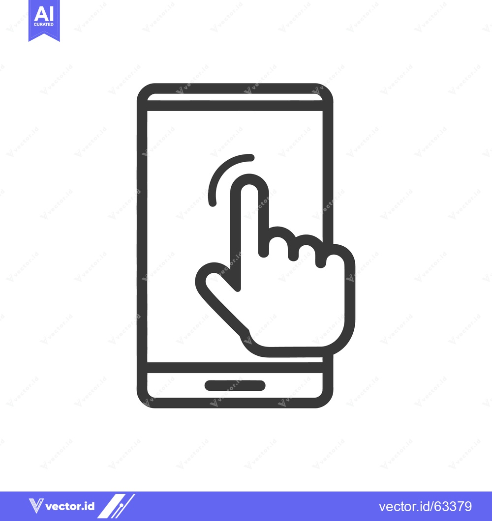 Premium Vector dari Smartphone Touchscreen Interaction: Finger Gesture on Mobile Device In
