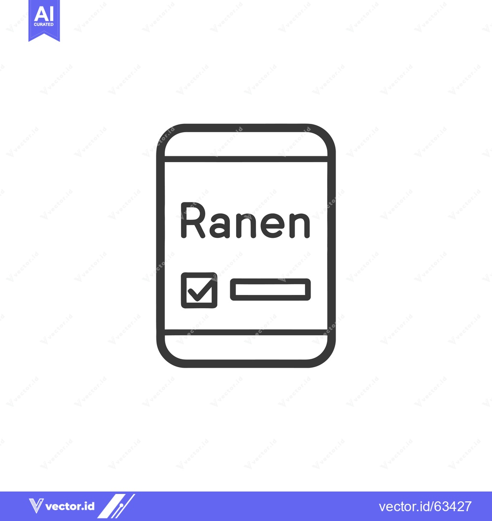 Premium Vector of Mobile Phone with Checkmark and Text Field