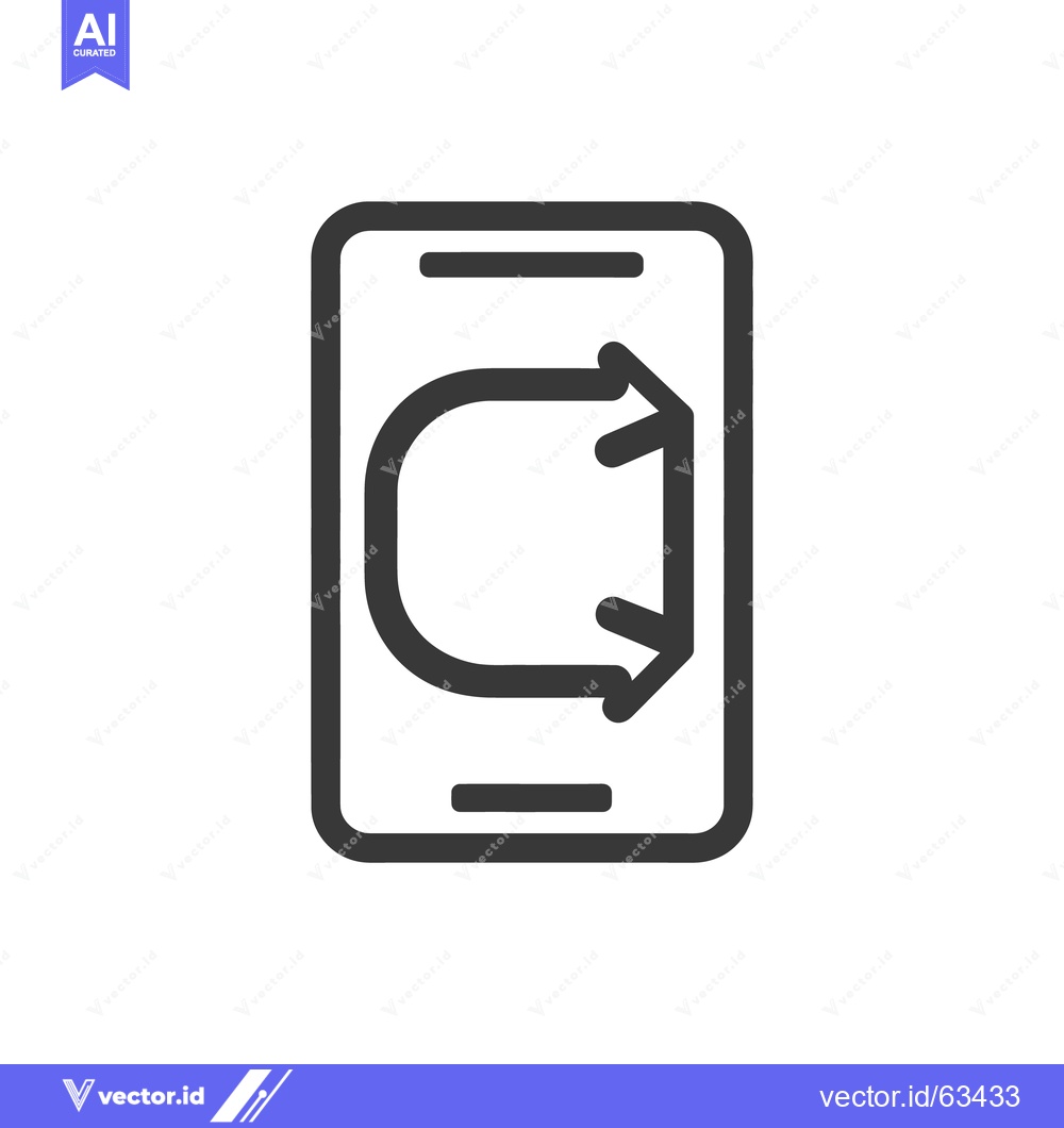 Premium Vector dari Mobile Data Refresh: Smartphone Icon with Circular Arrow Symbol