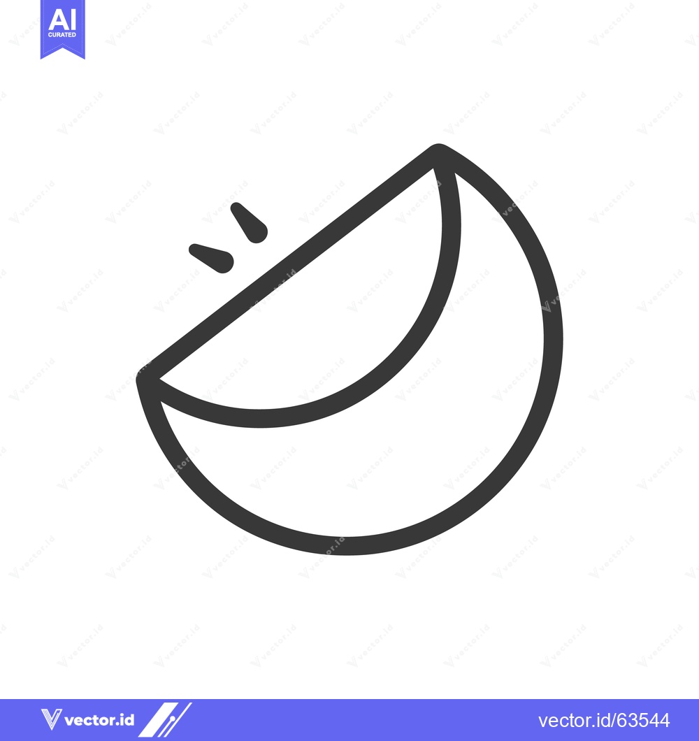 Premium Vector dari A graphic representation of a sliced fruit with some seeds
