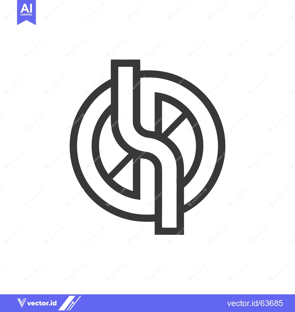 Premium Vector dari A modern black and white design featuring a wheel symbol
