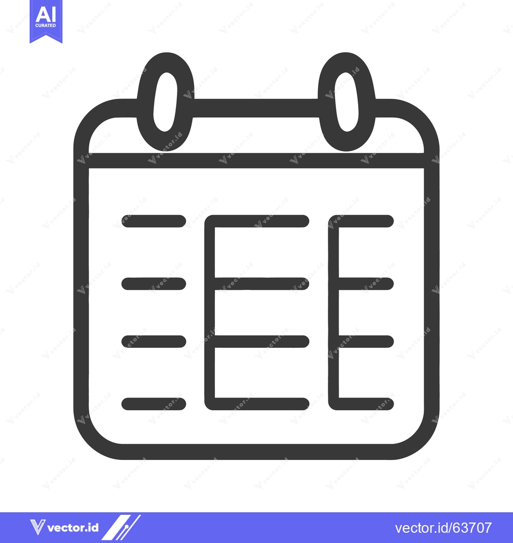 Premium Vector dari A simple illustrated calendar showing dates and schedules visually