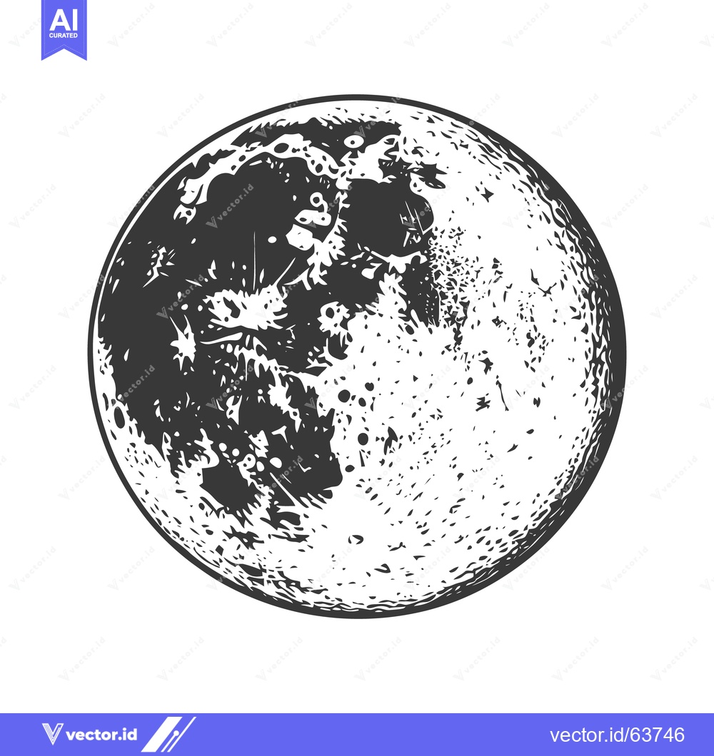 Premium Vector of A detailed illustrative representation of the Earths moon phases