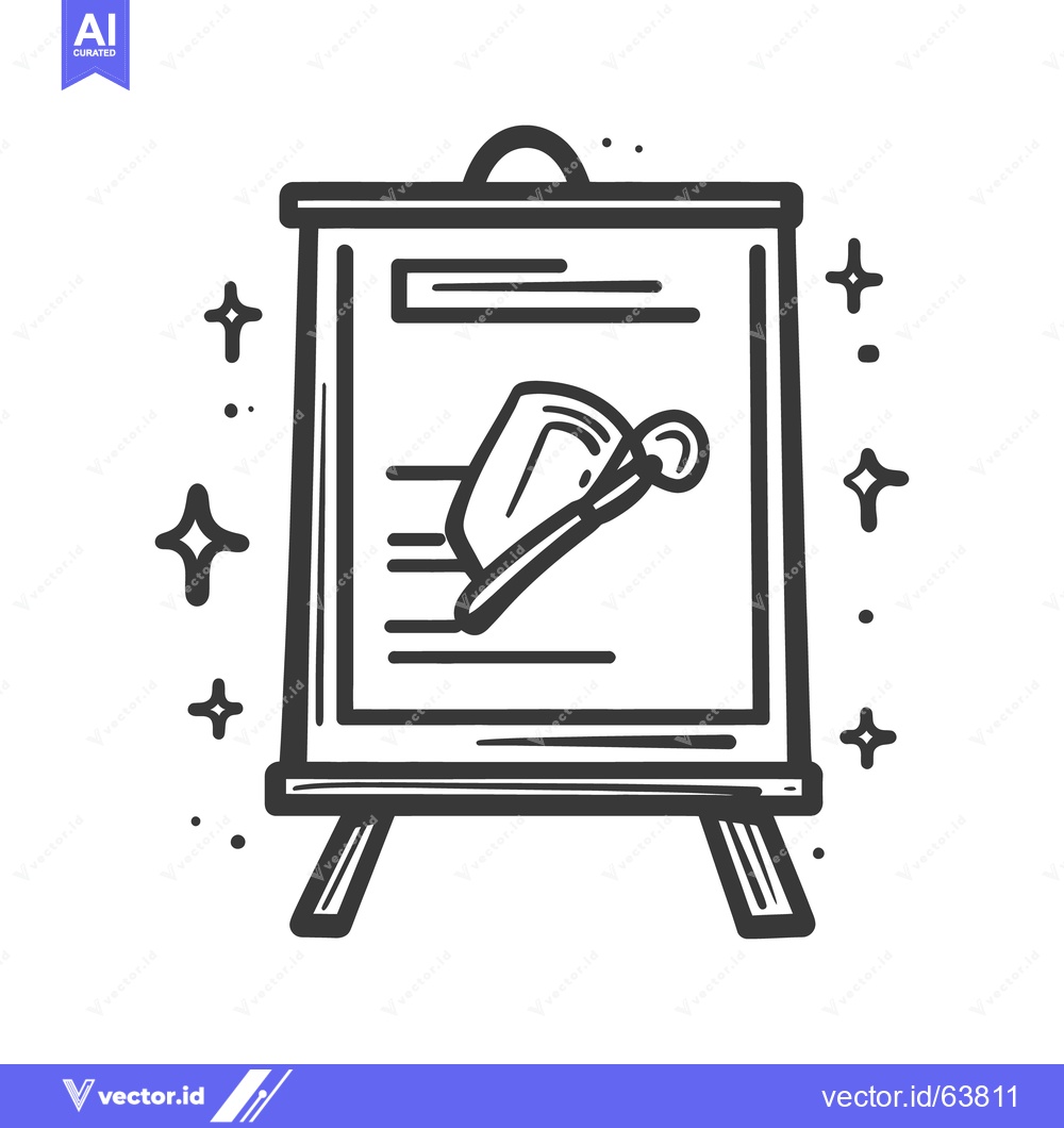 Premium Vector dari Illustration of dental tools on a presentation display board