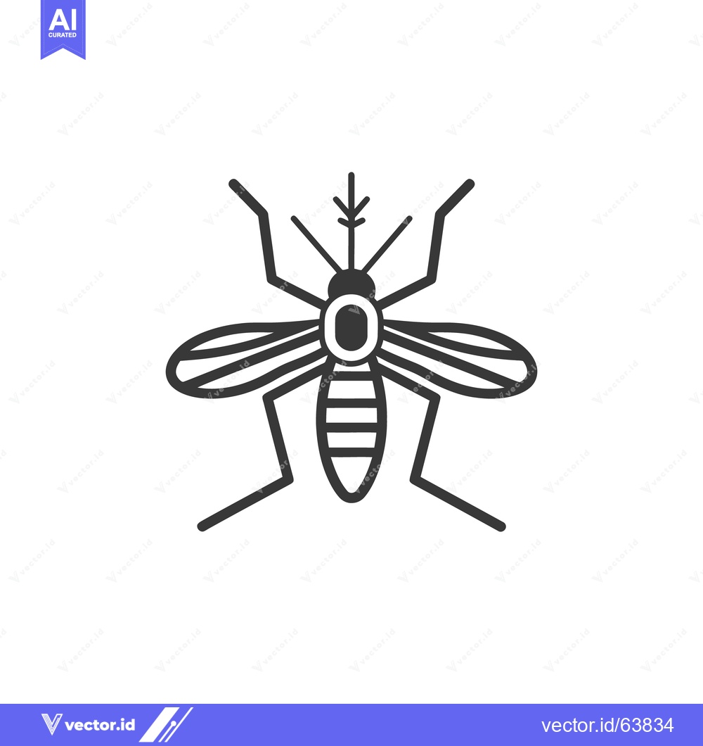 Premium Vector dari A simple illustrative vector image of a mosquito insect animal