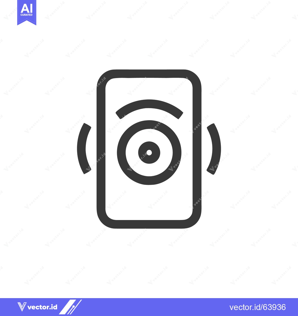 Premium Vector dari Vibrating Smartphone Icon: Minimalist Design for Notification Alert