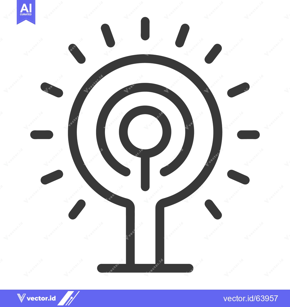 Premium Vector dari Simple icon depicting a stylized shining light source