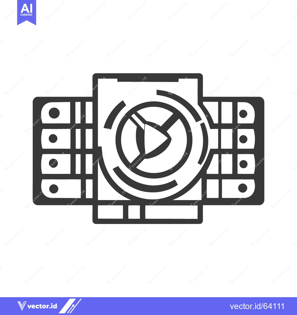 Premium Vector dari An abstract representation of data processing and management infrastru