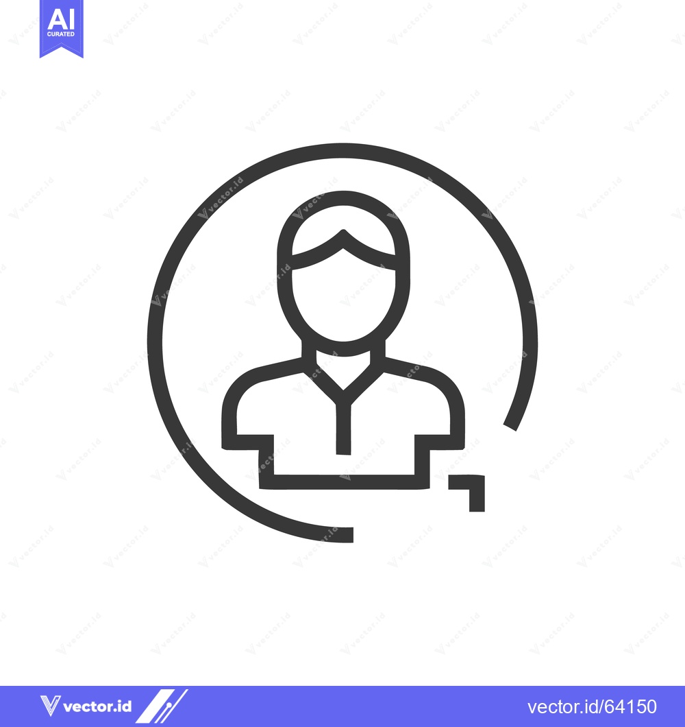 Premium Vector dari Add User Icon: Simple Line Art of Person with Plus Sign