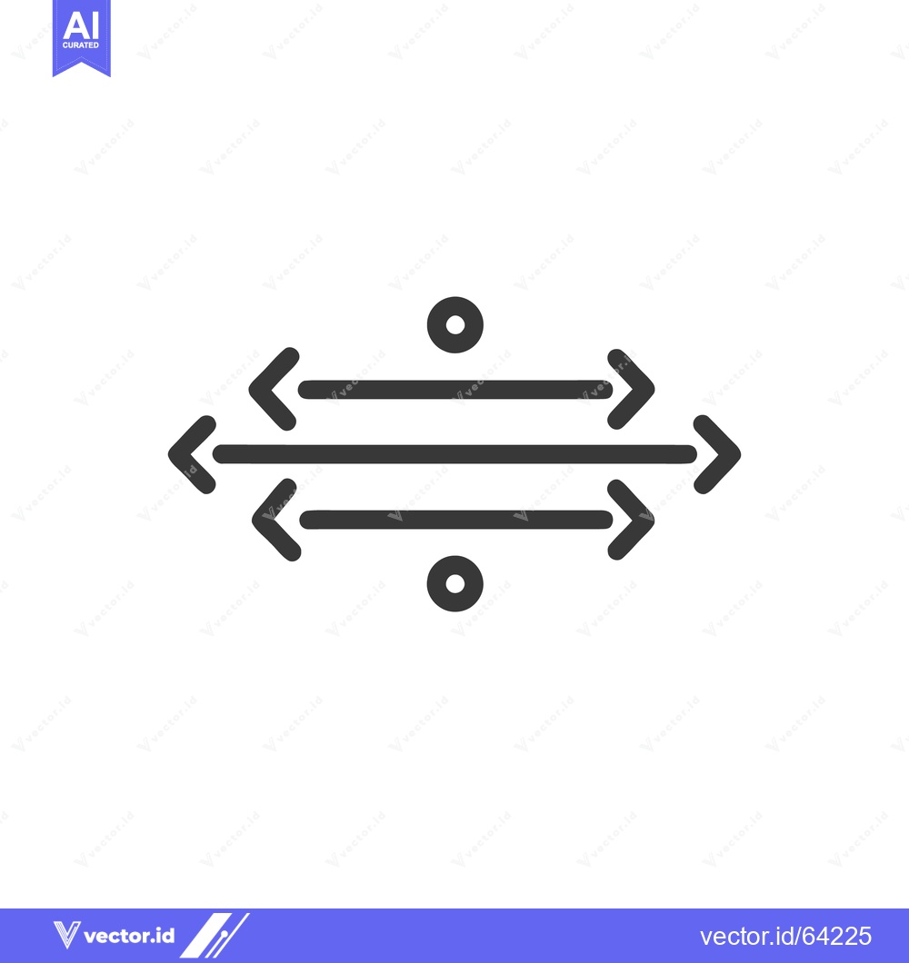 Premium Vector dari Directional Symmetry: Arrows Pointing Inward and Outward, Minimalist I