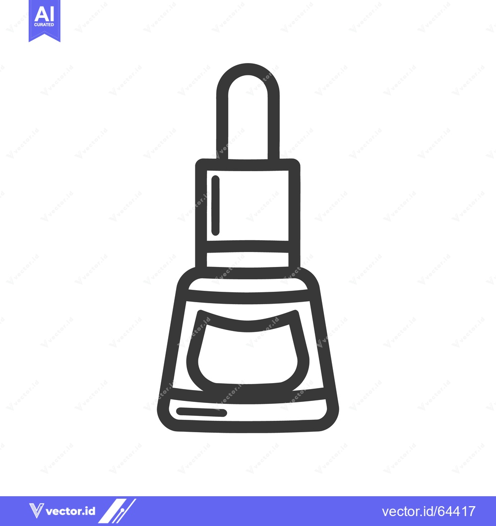 Premium Vector dari The illustration shows a cosmetic product bottle with a dropper