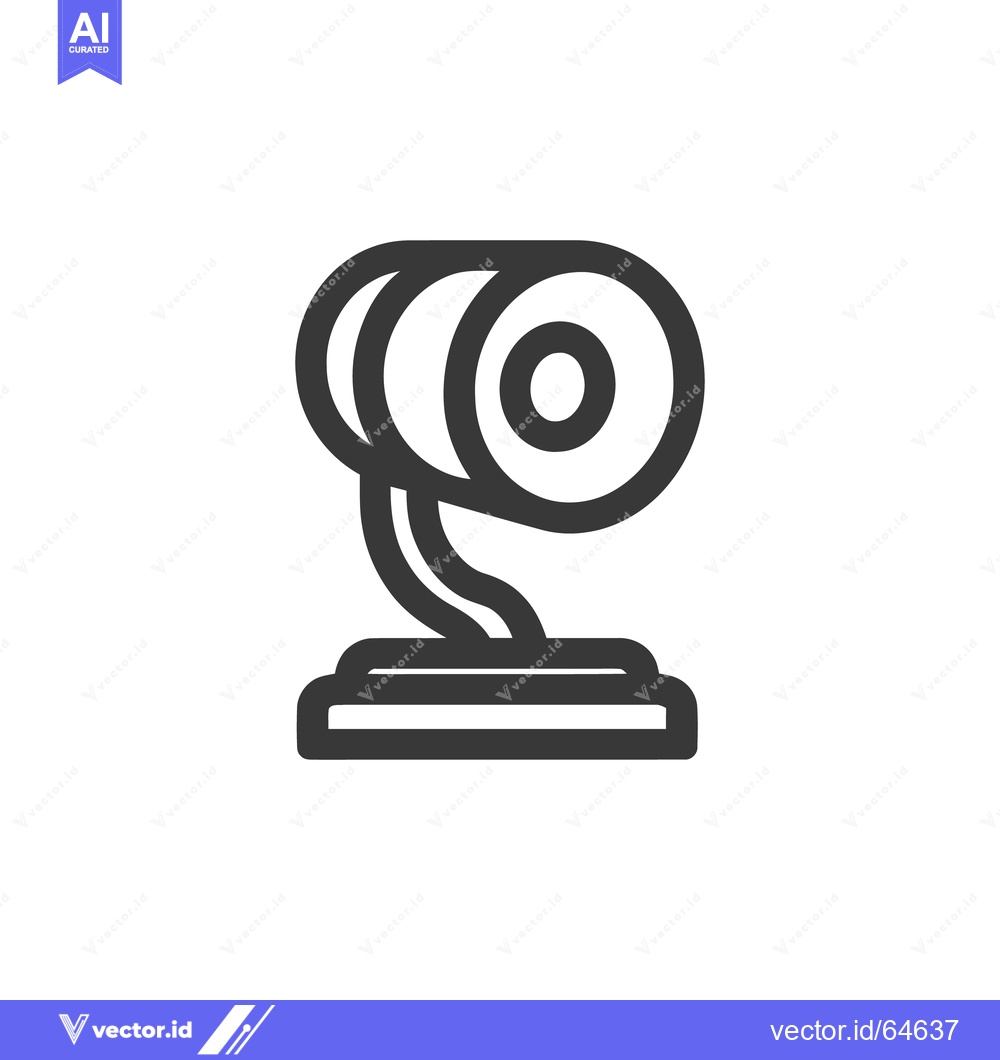 Premium Vector dari Minimalist Webcam Icon: Sleek Design for Digital Communication and Vid