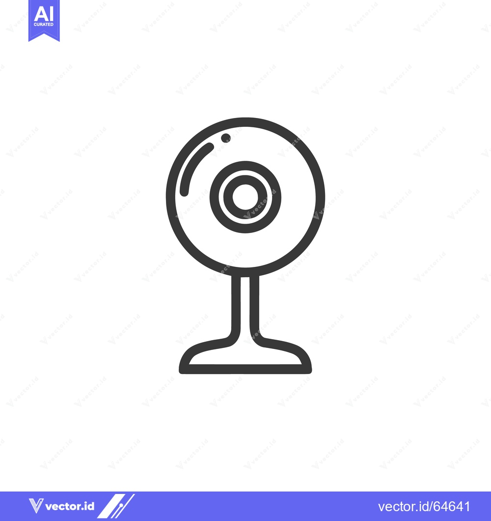 Premium Vector of Minimalist Webcam Icon: Modern Technology for Video Communication