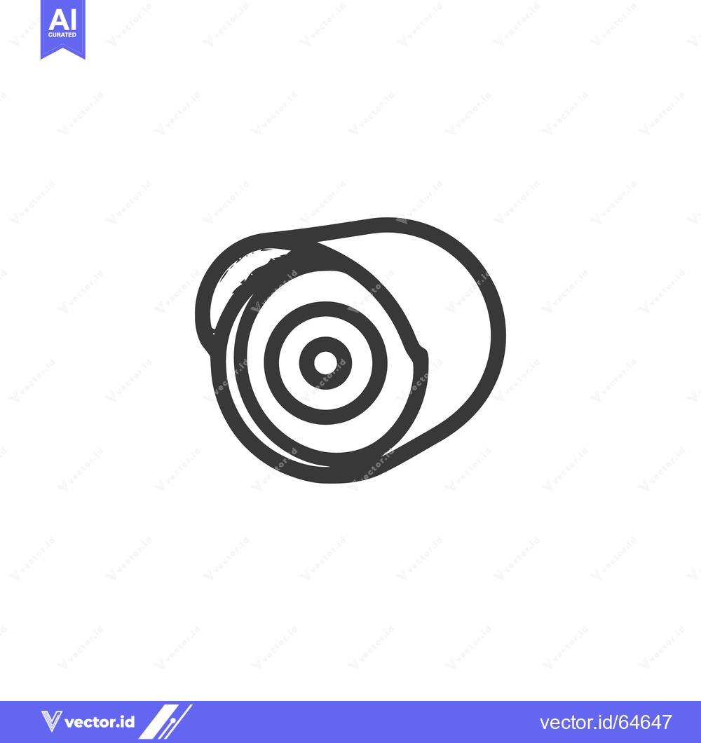 Premium Vector dari Abstract Rose Icon: Minimalist Black Line Art on White Background