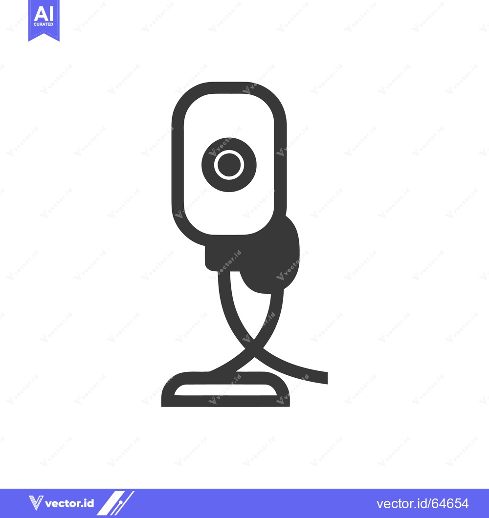 Premium Vector dari Webcam Icon: Simple, Modern Design for Video Communication and Online