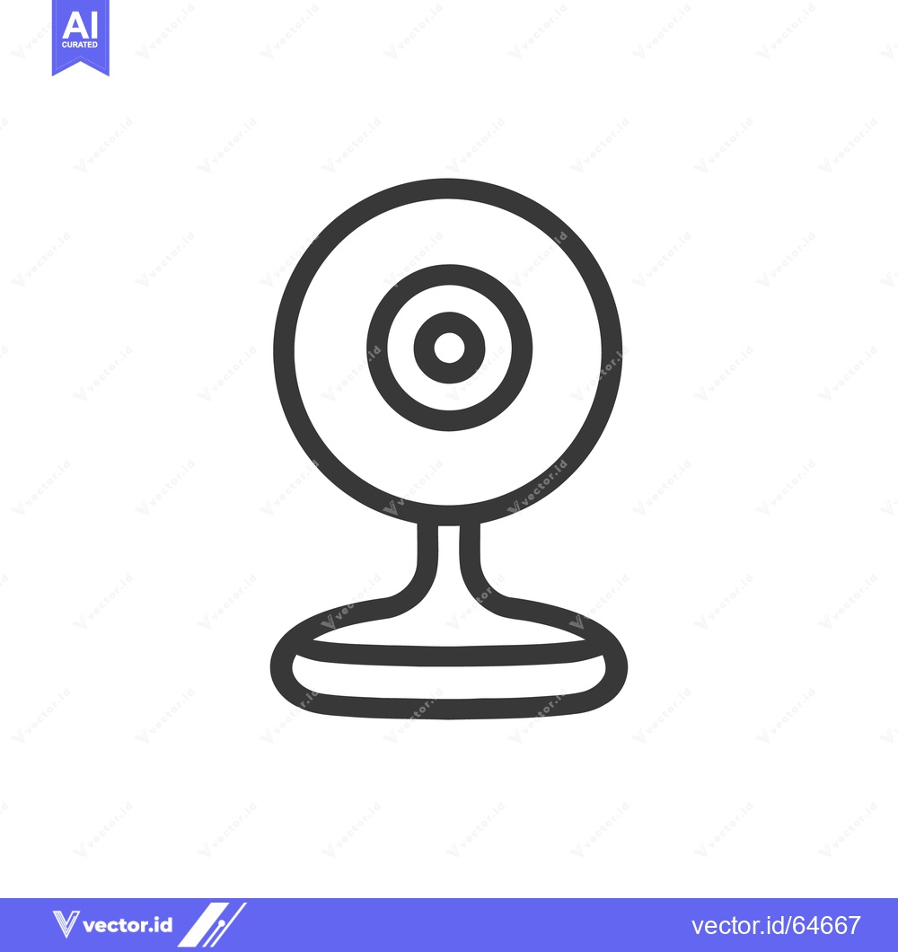 Premium Vector dari Minimalist Webcam Icon: Simple, Modern Design for Digital Communicatio