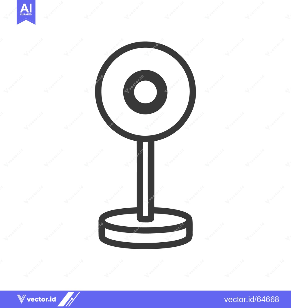 Premium Vector of Minimalist Microphone Icon: Studio Recording Equipment Symbol