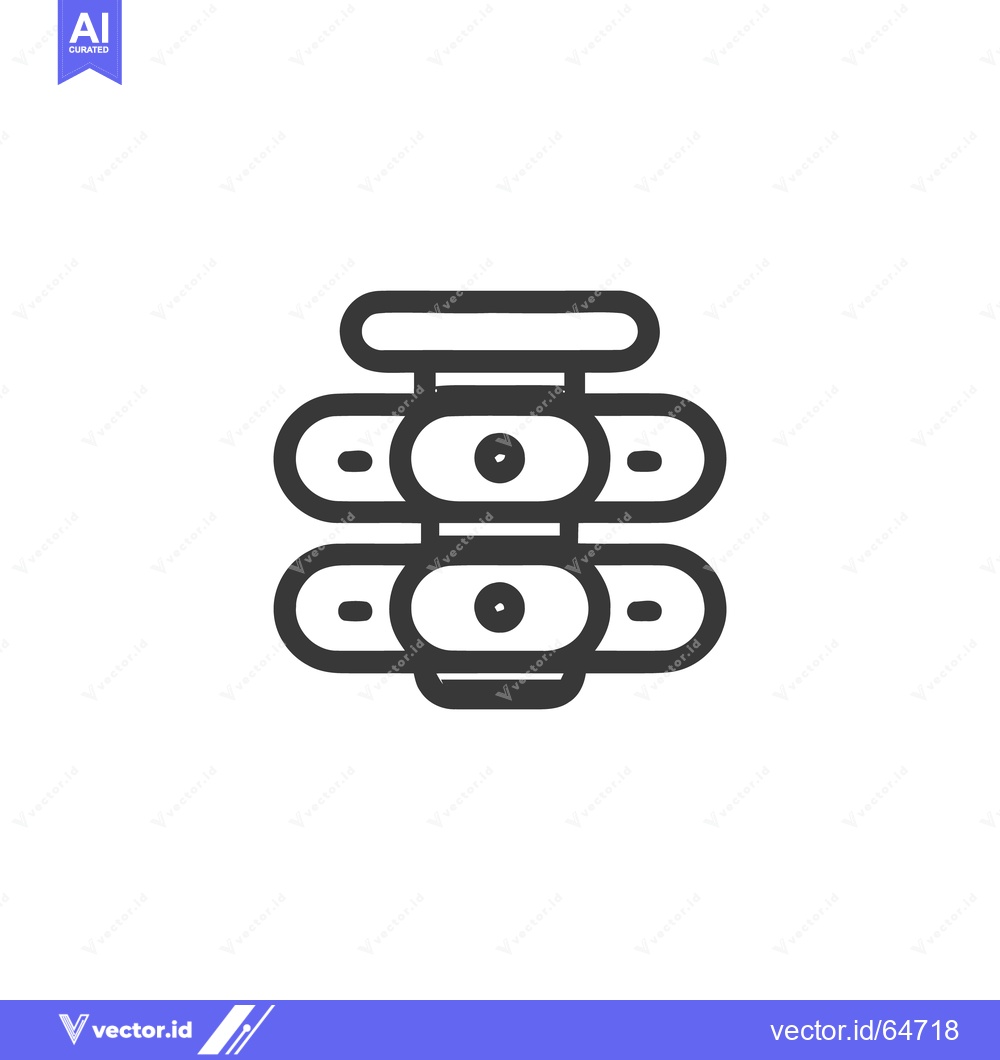 Premium Vector dari Minimalist Server Rack Icon: Data Storage and Network Infrastructure S