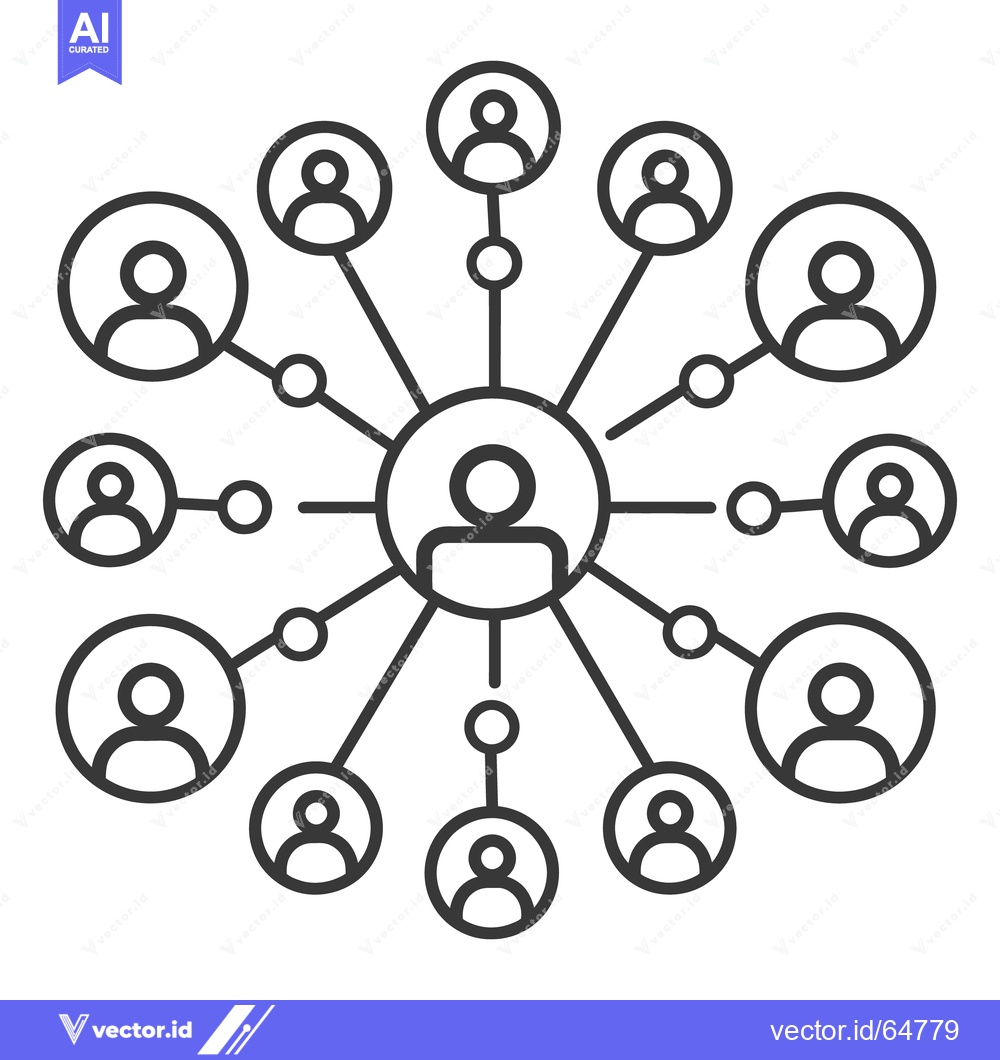 Premium Vector dari The interconnected network of people symbolizes relationships and conn