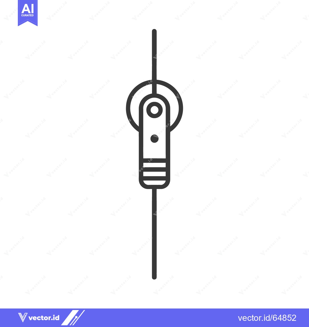 Premium Vector of An outlined symbol depicts a mechanical pivot joint on white backgroun
