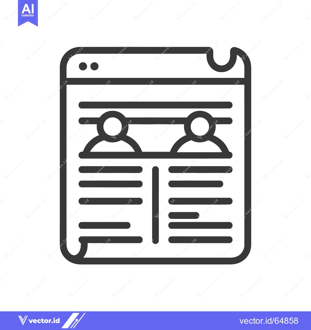 Premium Vector dari Document showcasing information and details of two separate individual