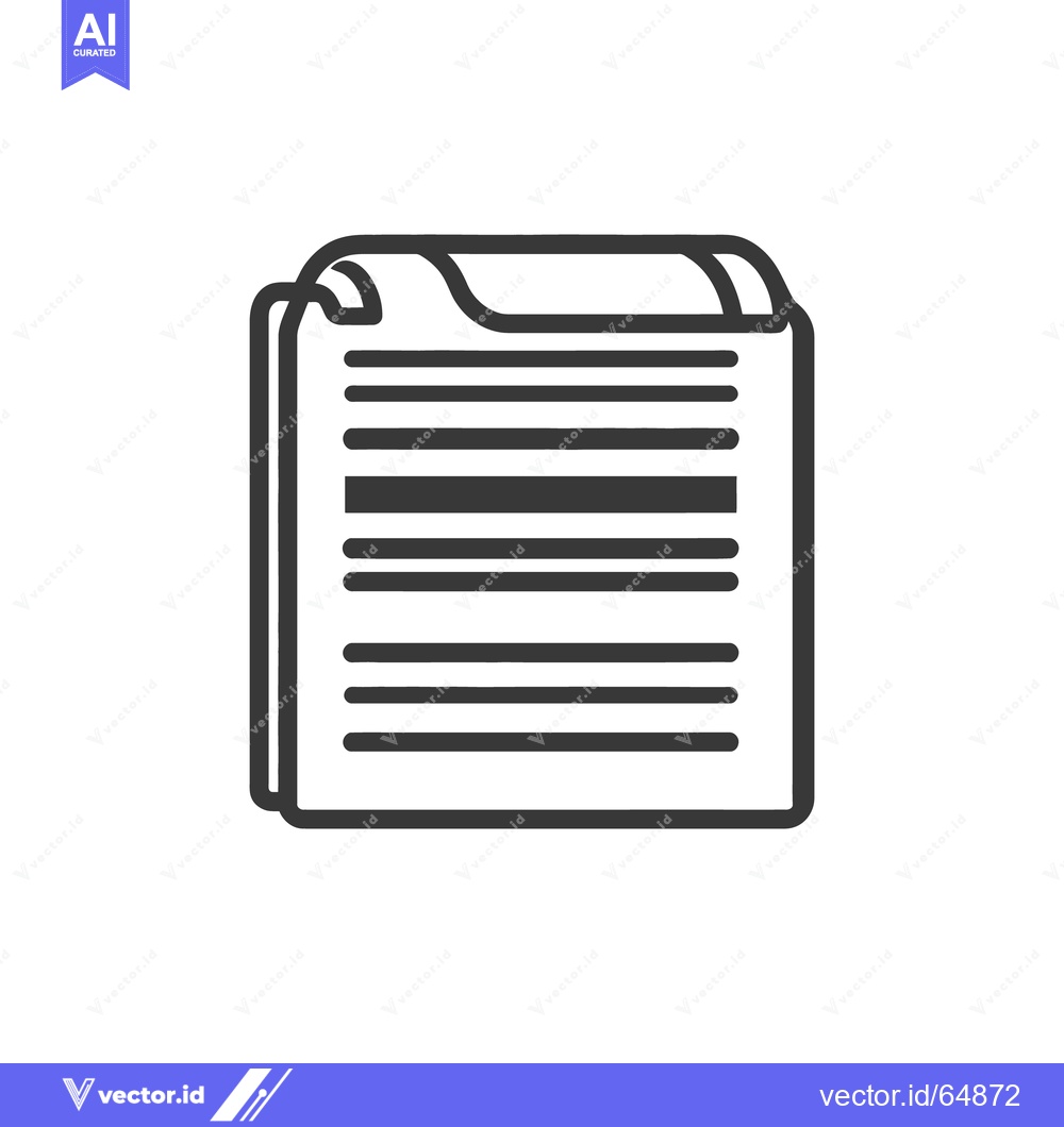 Premium Vector of An icon illustration depicting a notepad with multiple lined pages
