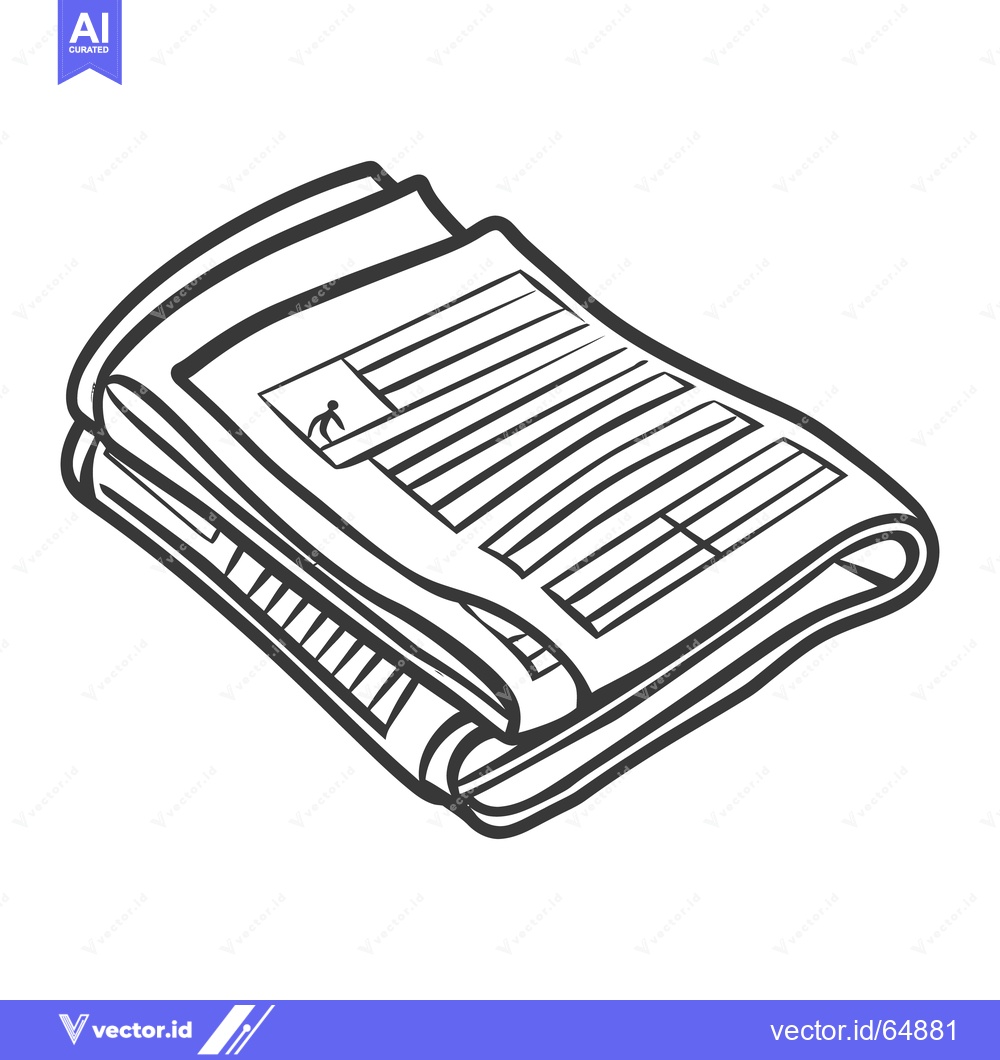 Premium Vector dari A folded stack of several pages with printed information