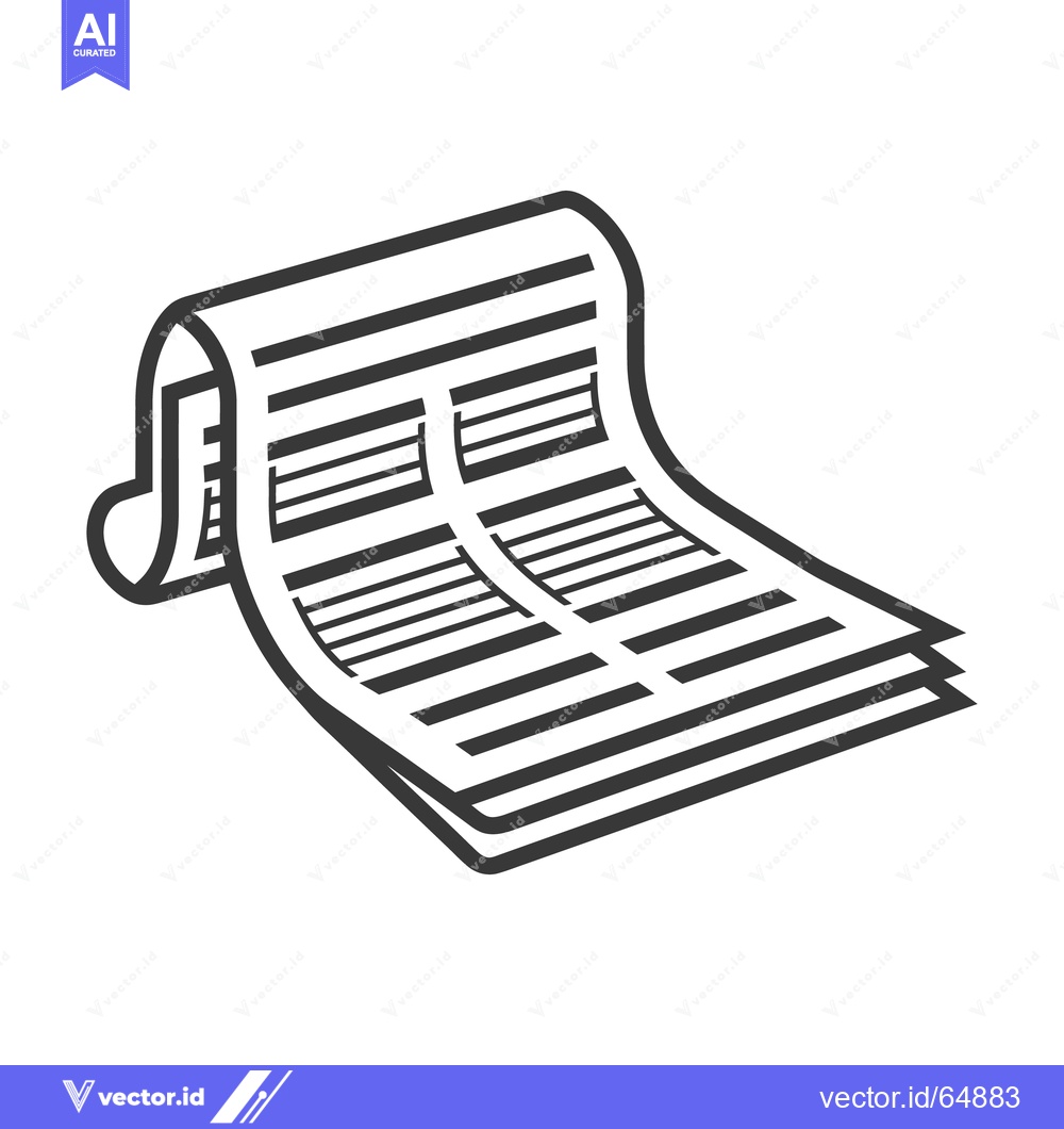 Premium Vector dari An illustration depicting a folded paper with printed text on it