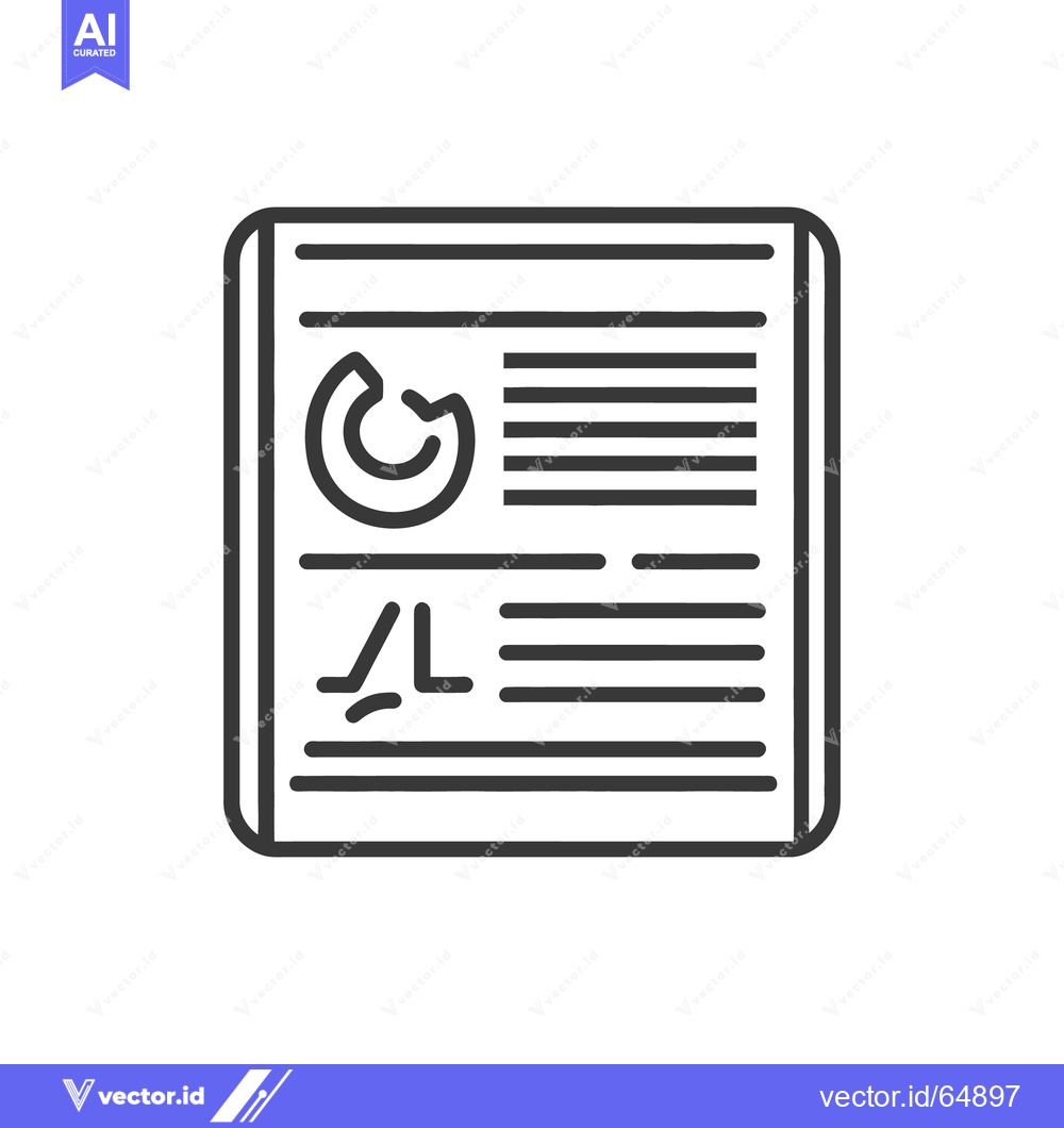 Premium Vector dari A report with graphs and lines containing some statistical data