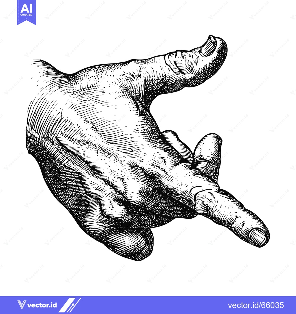 Premium Vector dari Hand with Extended Index Finger Pointing