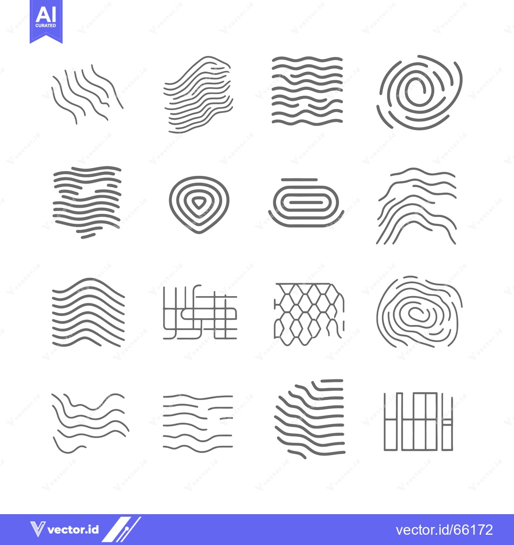 Premium Vector dari Set of abstract line art patterns and designs