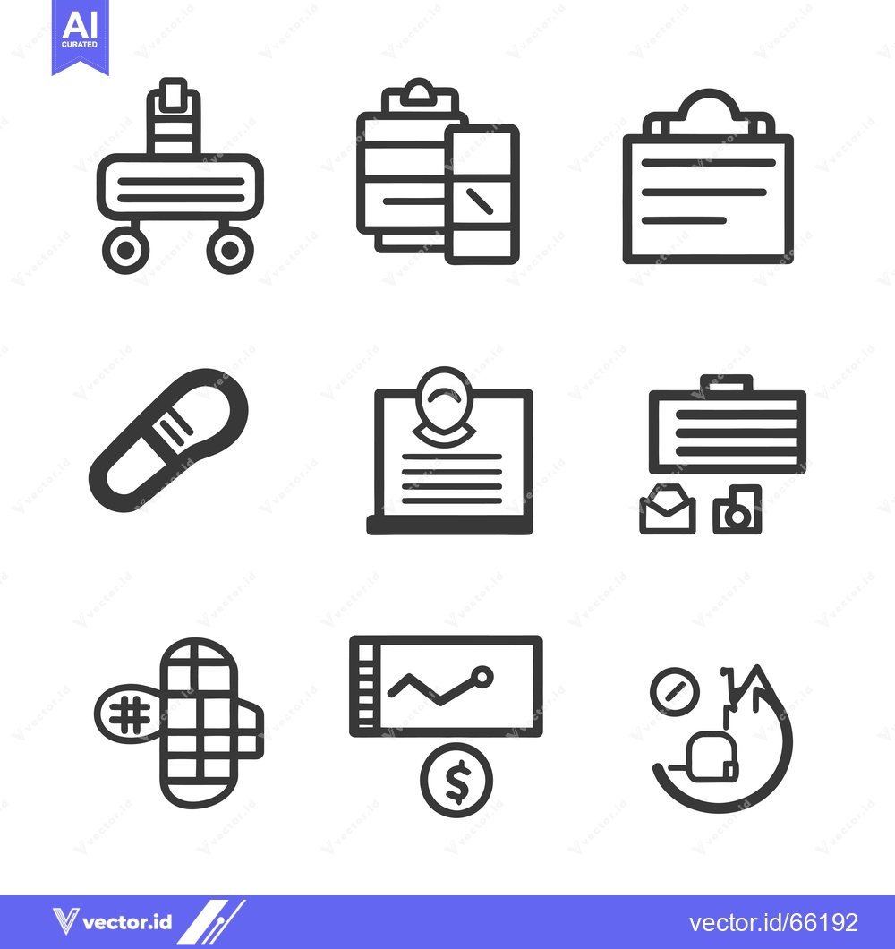 Premium Vector dari Set of Medical and Business Icons for Healthcare and Finance.