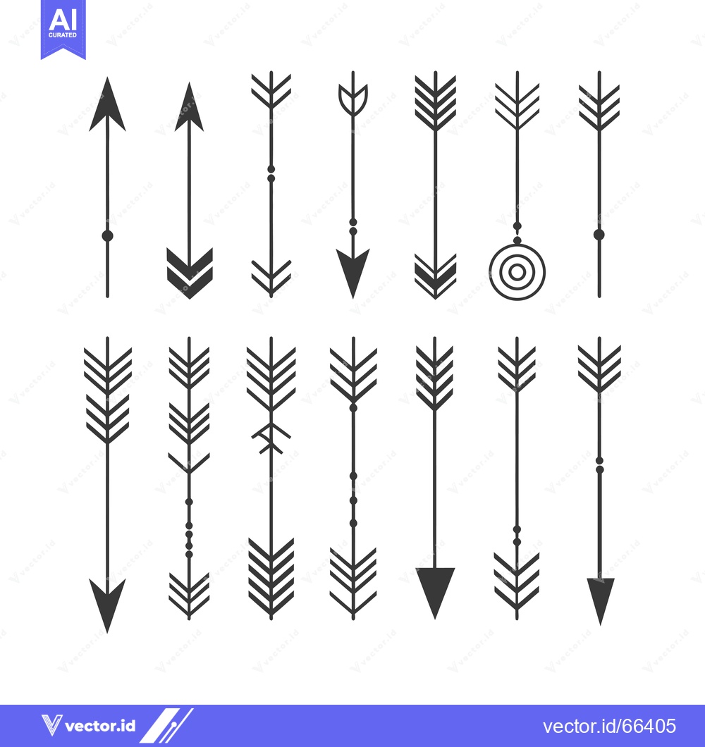 Premium Vector dari Set of 12 Different Arrow Icon Designs