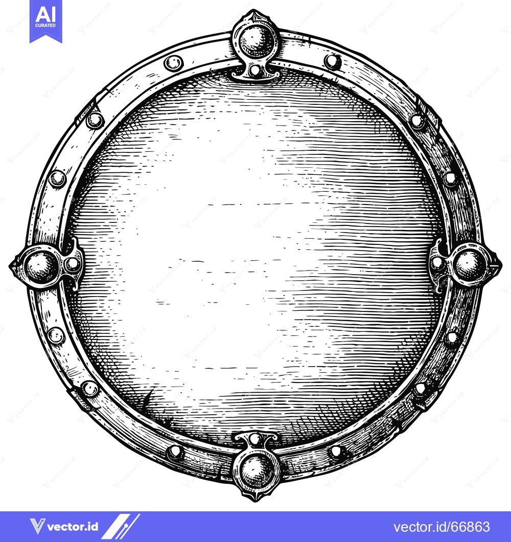 Premium Vector of Ornate Circular Frame with Intricate Design