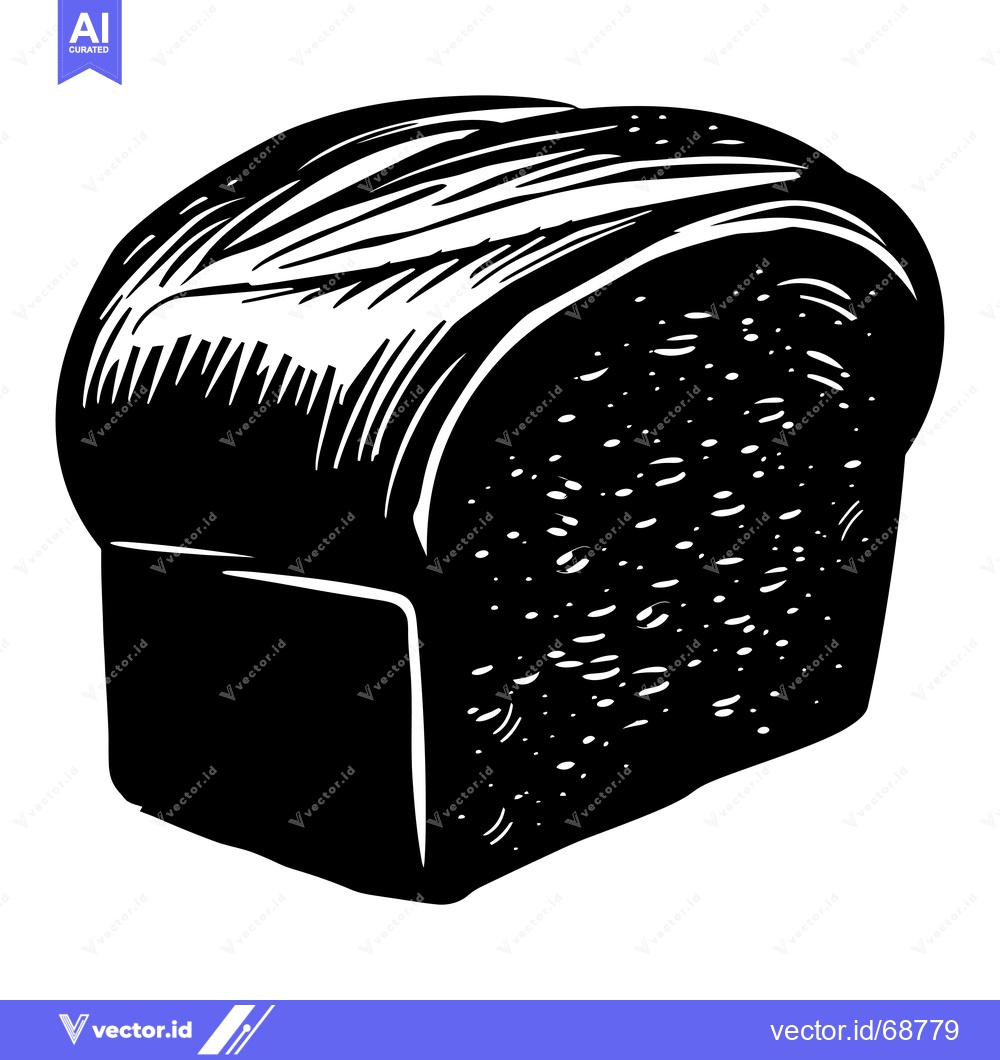 Premium Vector of Hand-drawn illustration of a loaf of bread