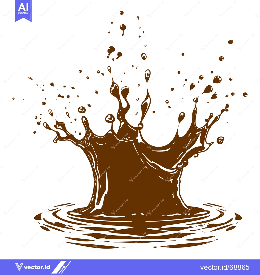 Premium Vector dari Chocolate Splash Crown.
