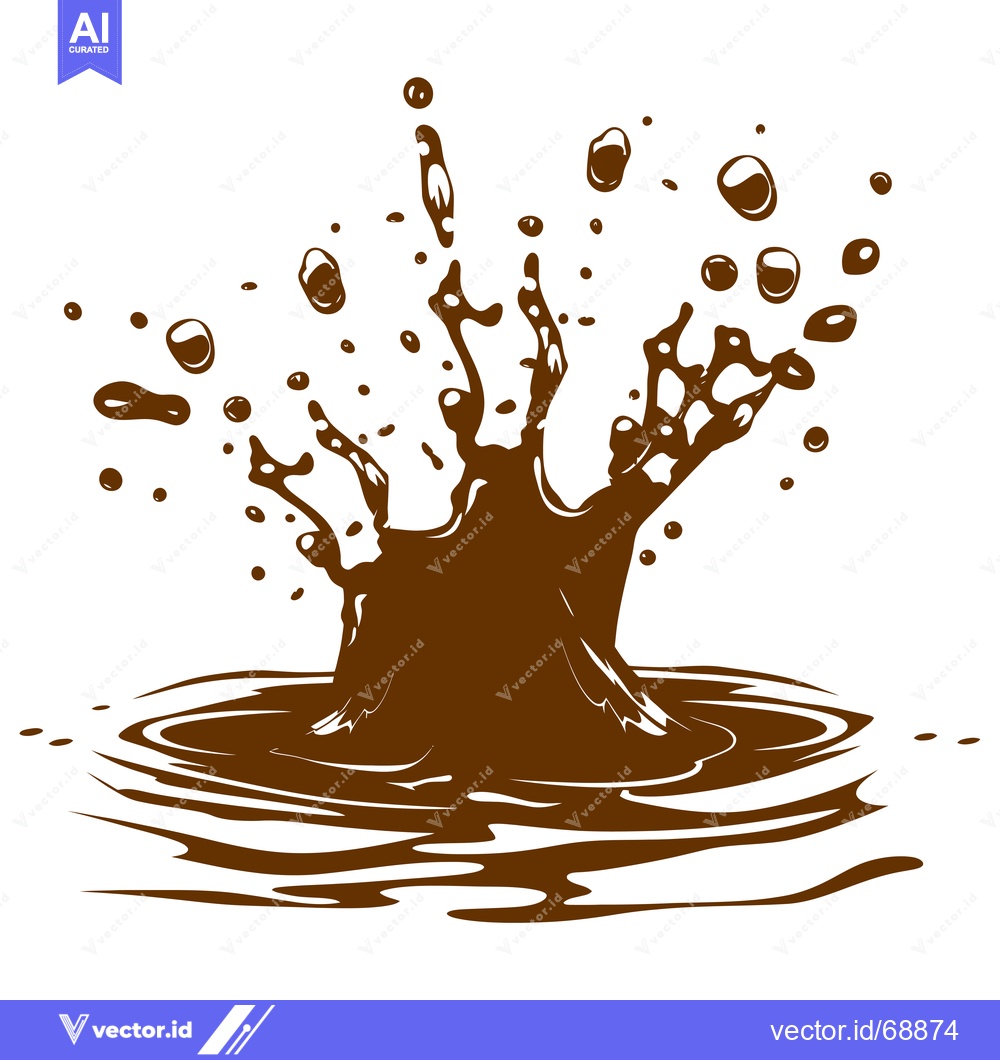Premium Vector dari Chocolate Splash Liquid Explosion Dynamic Motion.
