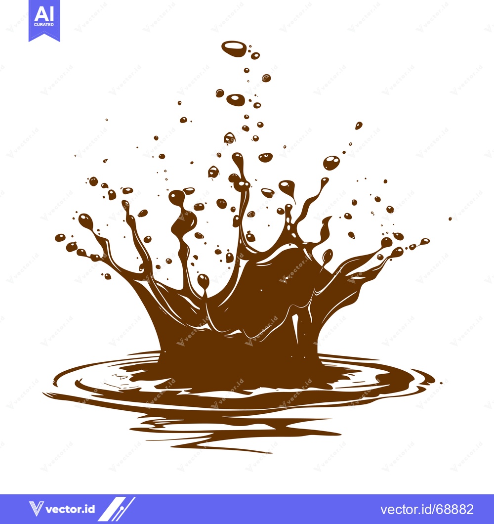 Premium Vector dari Chocolate Splash Liquid Explosion Dynamic Motion.